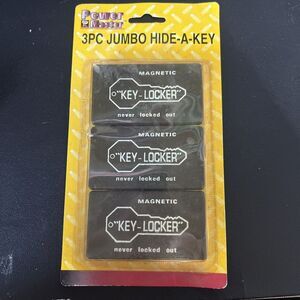 Power Master 3pc Jumbo Hide-a-key Magnetic Key-locker Never Locked Out‎